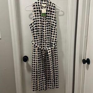 NWT Kate Spade Island stamp sleeveless shirtdress